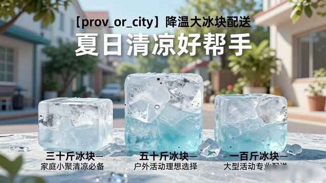 南沙降温大冰块配送_海鲜排档降温解决方案_高温天气大冰块配送